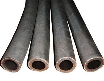 Four mining sandblast hoses.
